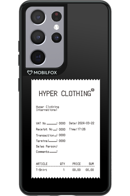 HYPER RECEIPT - Samsung Galaxy S21 Ultra