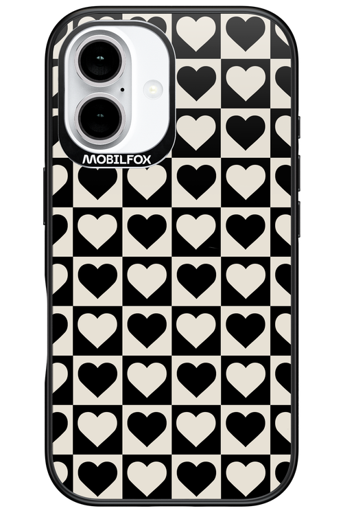 Checkered Heart - Apple iPhone 16