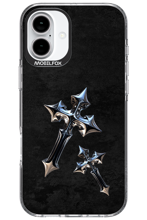 Chrome Crosses - Apple iPhone 16 Plus