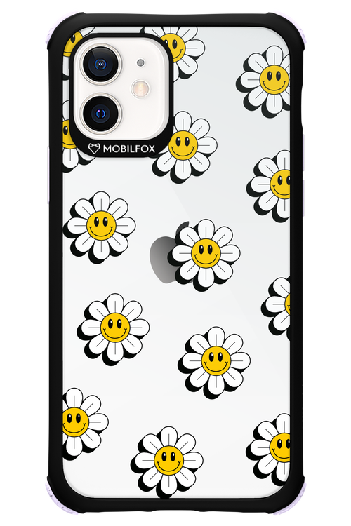 Smiley Flowers Transparent - Apple iPhone 12