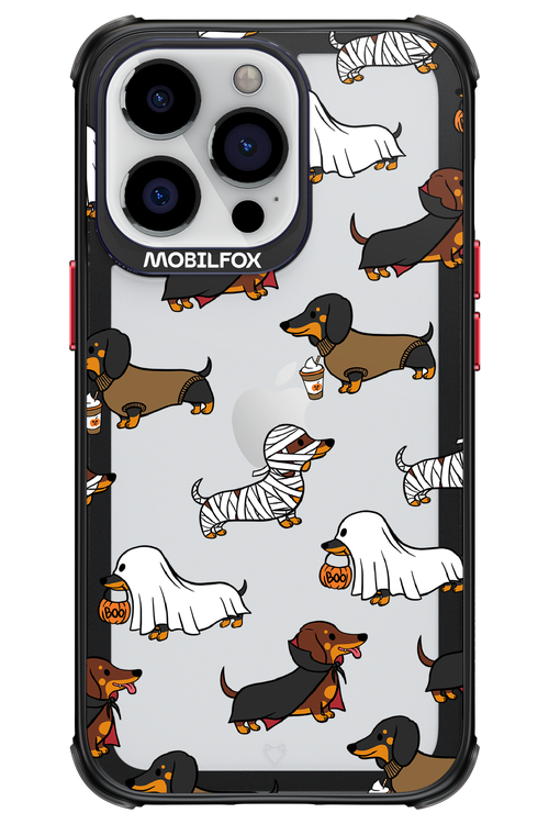 Scary Dachshund (Transparent) - Apple iPhone 13 Pro