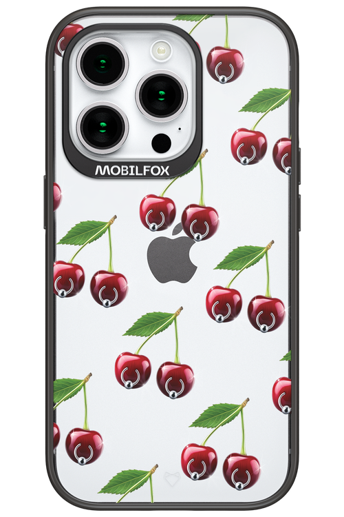 Spicy Cherries Transparent - Apple iPhone 15 Pro