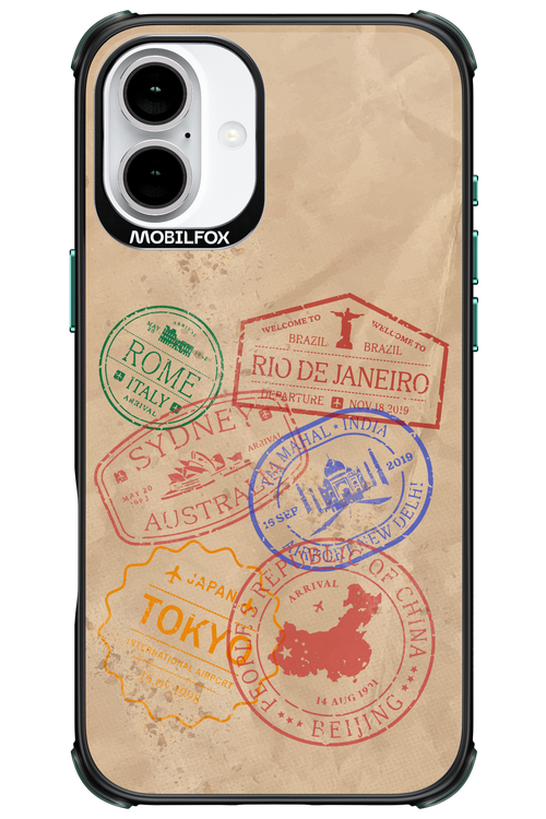 Travel Stamps 2.0 - Apple iPhone 16 Plus