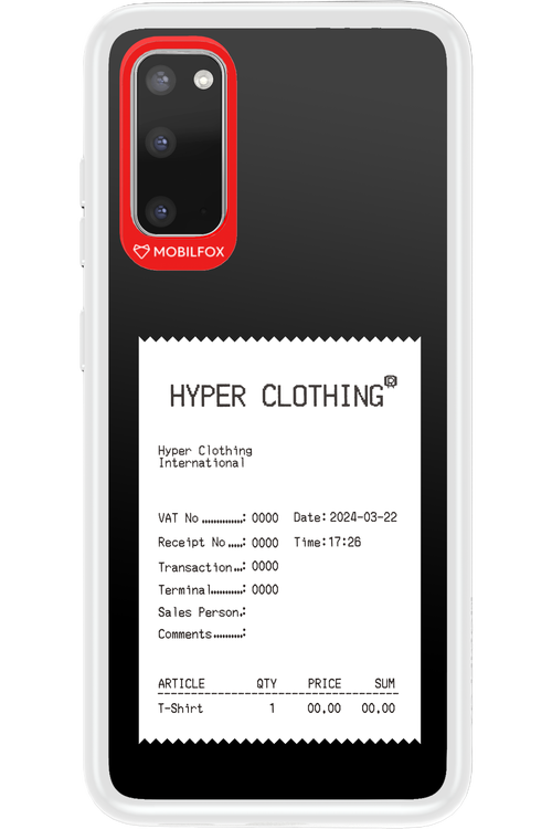 HYPER RECEIPT - Samsung Galaxy S20