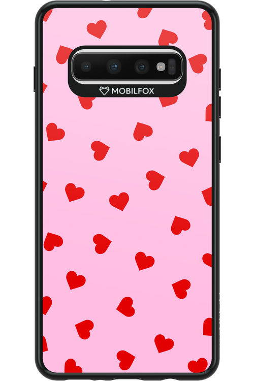 Sprinkle Heart Pink - Samsung Galaxy S10+