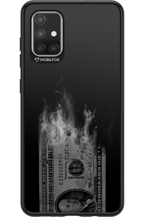 Money Burn B&W - Samsung Galaxy A71