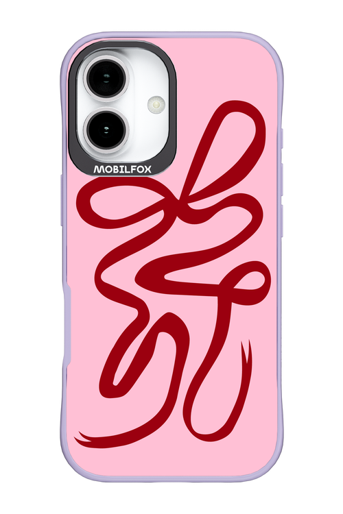 Burgundy Bow - Apple iPhone 17