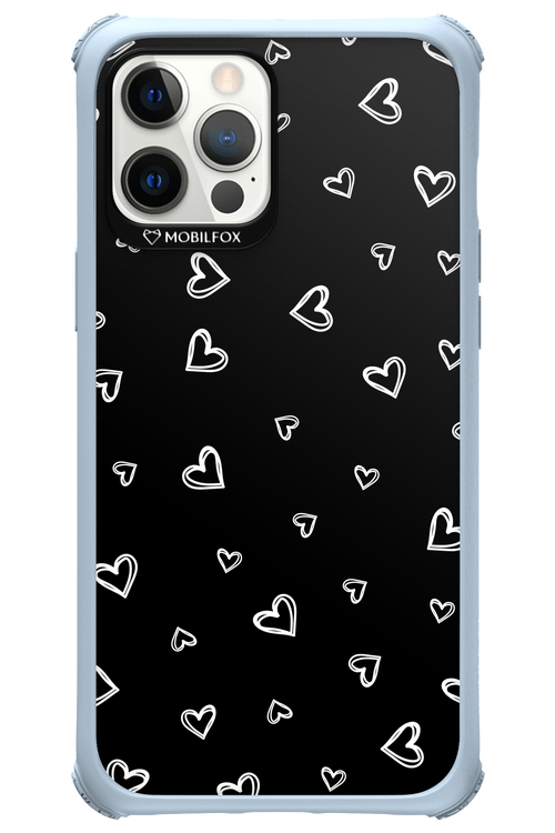 Monochrome Hearts 2.0 - Apple iPhone 12 Pro Max