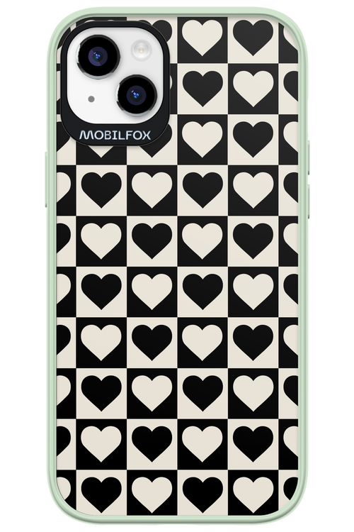 Checkered Heart - Apple iPhone 14 Plus