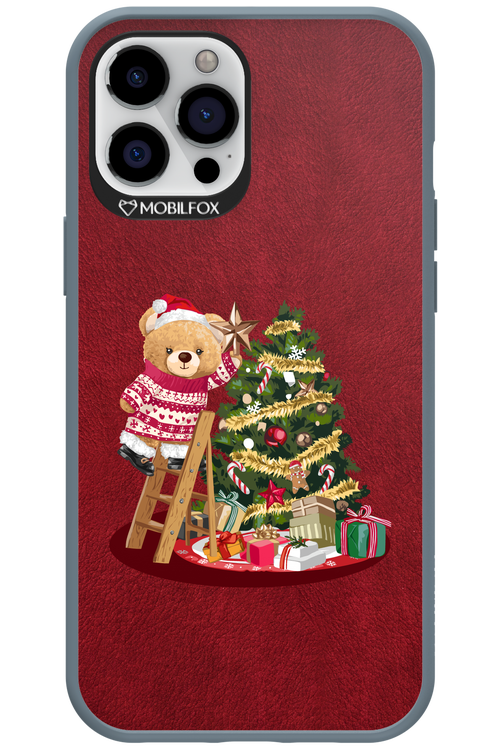 Christmas Bear (Burgundy) - Apple iPhone 12 Pro Max
