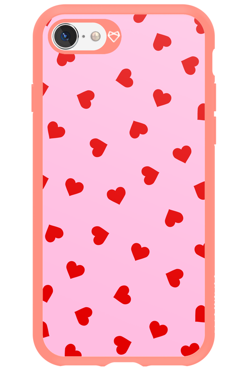 Sprinkle Heart Pink - Apple iPhone SE 2020