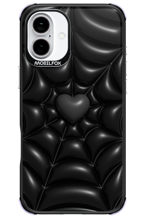 Black Spider Heart - Apple iPhone 16 Plus