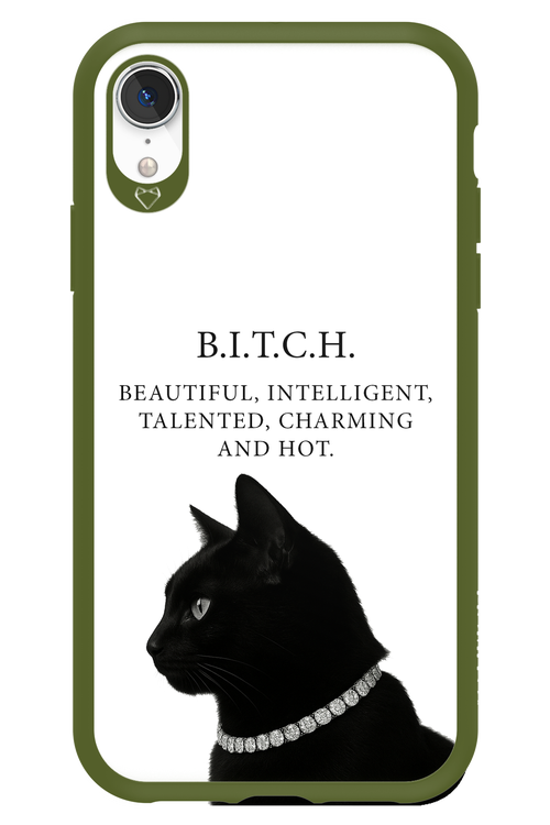 B. i. t. c. h. - Apple iPhone XR