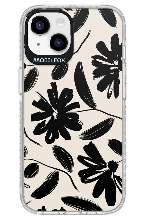 Monochrome Flowerss - Apple iPhone 14
