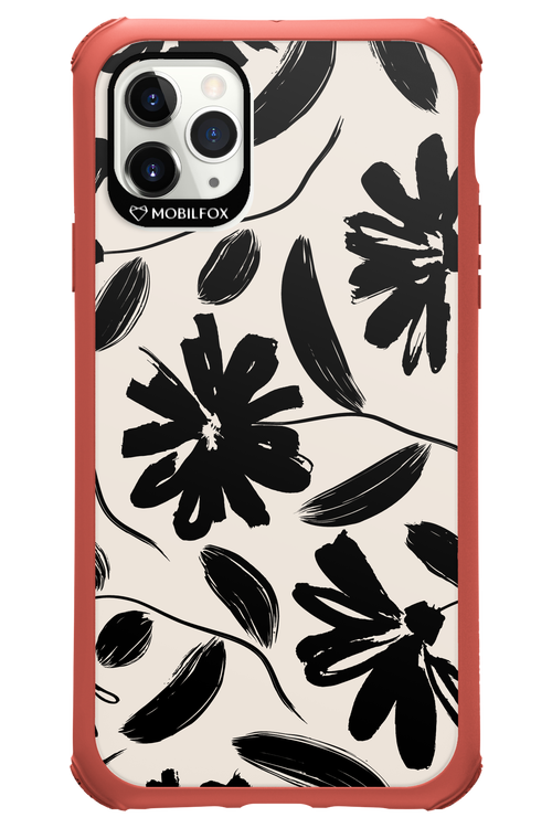 Monochrome Flowerss - Apple iPhone 11 Pro Max