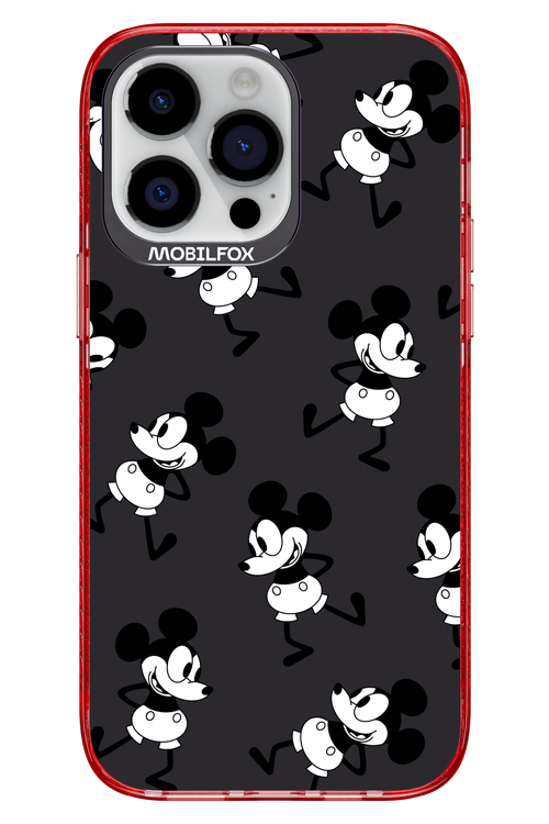 Iconic Mouse (antracite pattern) - Apple iPhone 14 Pro Max