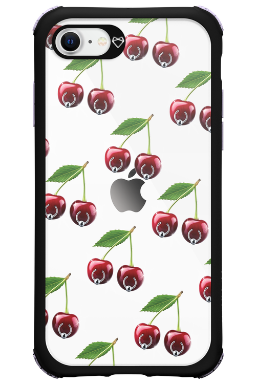 Spicy Cherries Transparent - Apple iPhone SE 2020