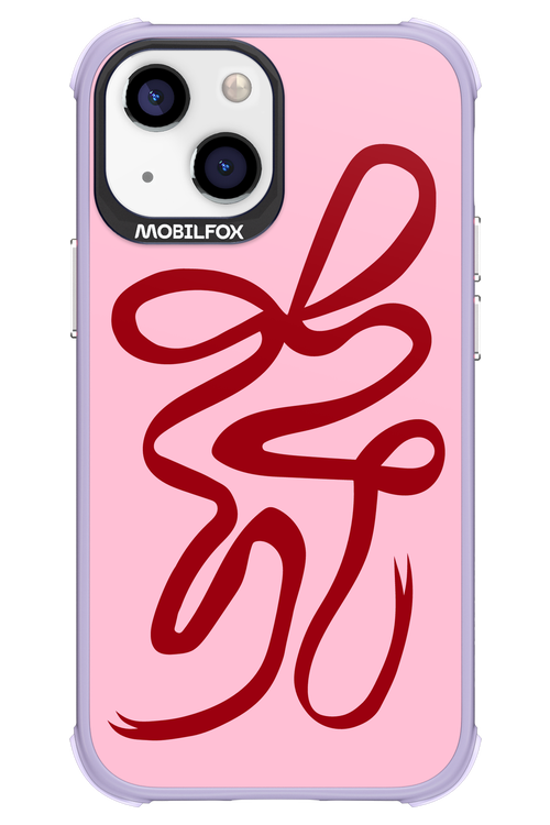 Burgundy Bow - Apple iPhone 13 Mini