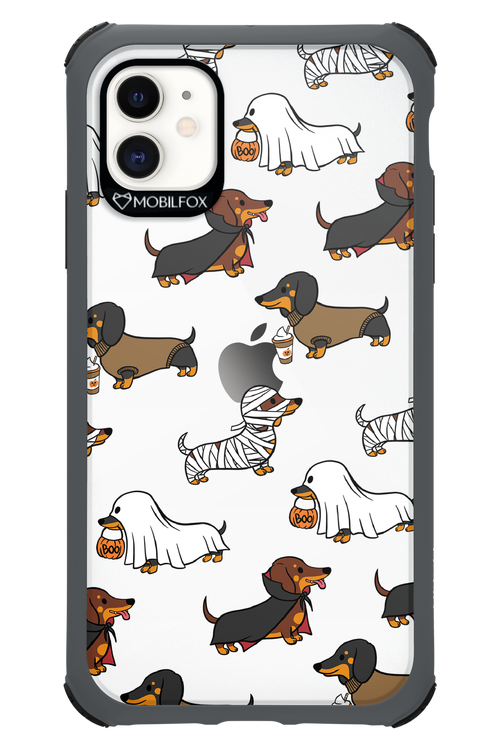 Scary Dachshund (Transparent) - Apple iPhone 11