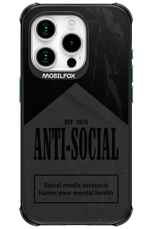 ANTI-SOCIAL (BLVCK) 2.0 - Apple iPhone 15 Pro