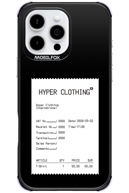 HYPER RECEIPT - Apple iPhone 16 Pro Max