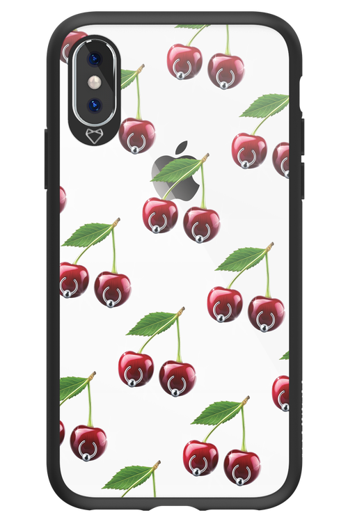 Spicy Cherries Transparent - Apple iPhone X