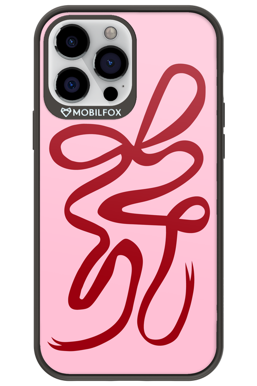 Burgundy Bow - Apple iPhone 13 Pro Max
