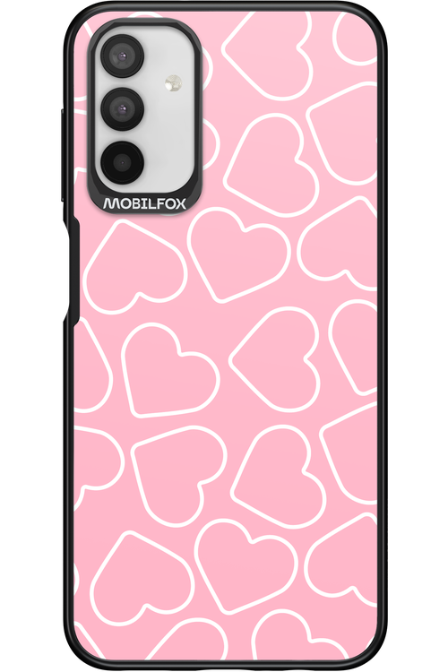 Line Heart Pink - Samsung Galaxy A04s