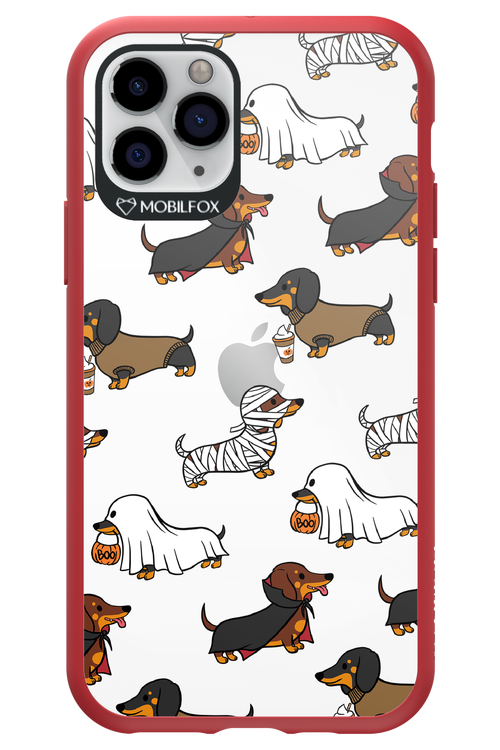 Scary Dachshund (Transparent) - Apple iPhone 11 Pro