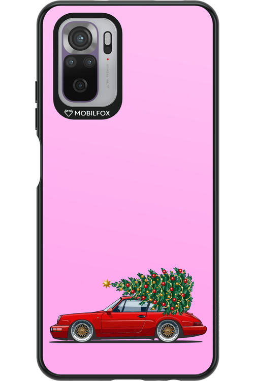 XMAS Car Pink - Xiaomi Redmi Note 10