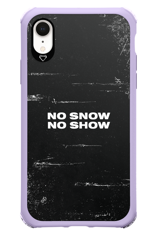 No snow, no show - Apple iPhone XR