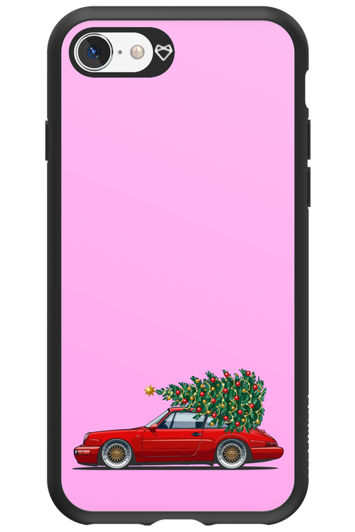 XMAS Car Pink - Apple iPhone SE 2022