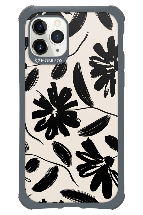 Monochrome Flowerss - Apple iPhone 11 Pro
