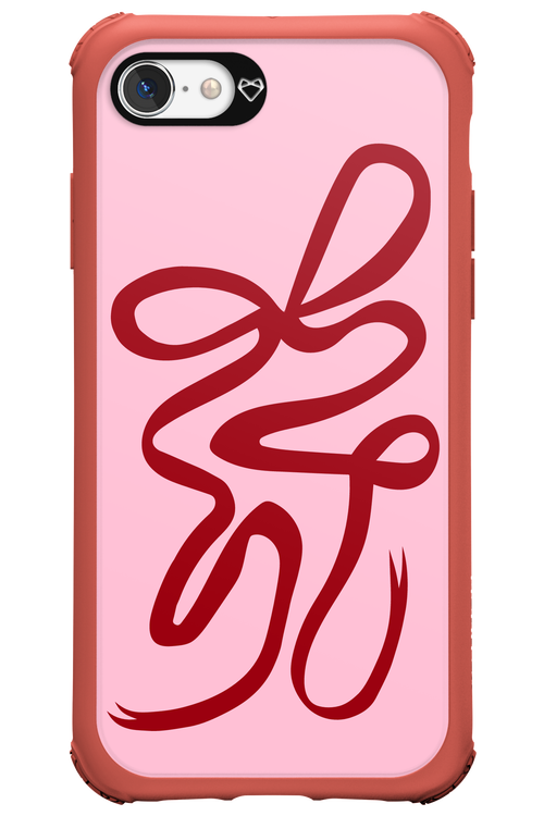 Burgundy Bow - Apple iPhone 7