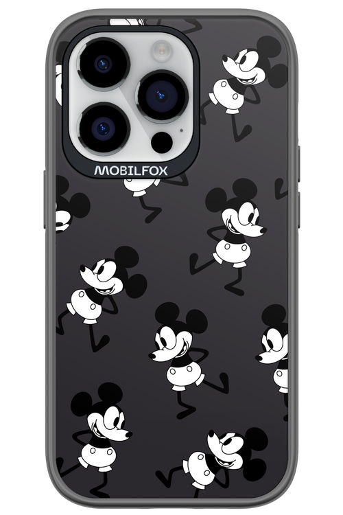 Iconic Mouse (antracite pattern) - Apple iPhone 14 Pro