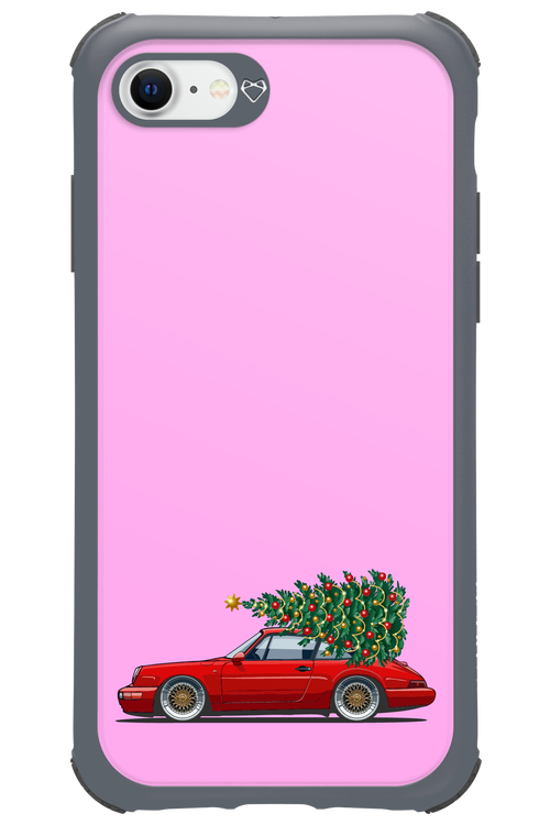 XMAS Car Pink - Apple iPhone SE 2020