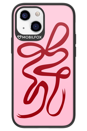 Burgundy Bow - Apple iPhone 13 Mini