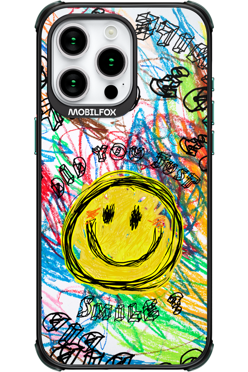 Crayon Smiley Colorful - Apple iPhone 15 Pro Max