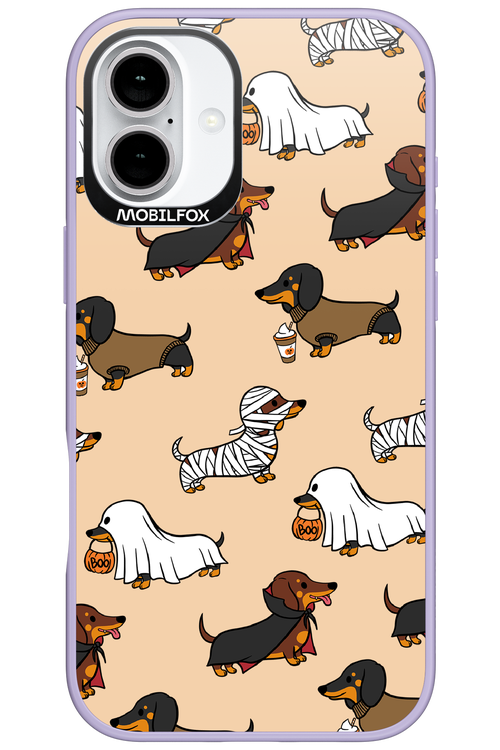 Scary Dachshund - Apple iPhone 16 Plus