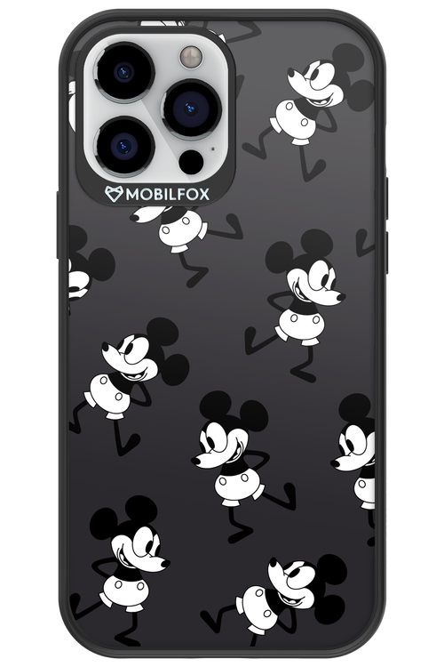 Iconic Mouse (antracite pattern) - Apple iPhone 13 Pro Max