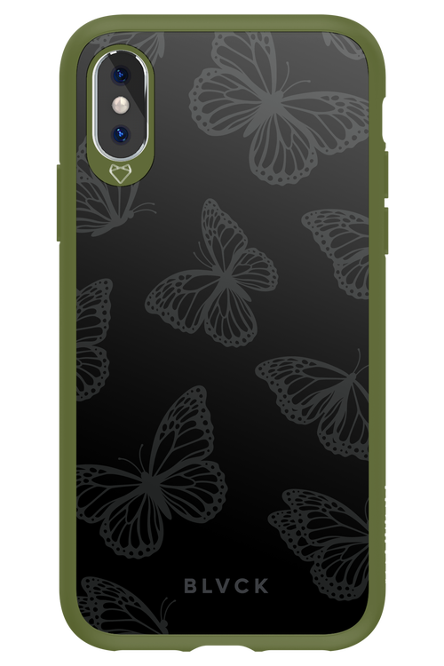 Black Butterflies - Apple iPhone XS