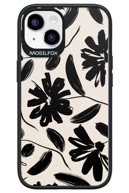 Monochrome Flowerss 2.0 - Apple iPhone 14