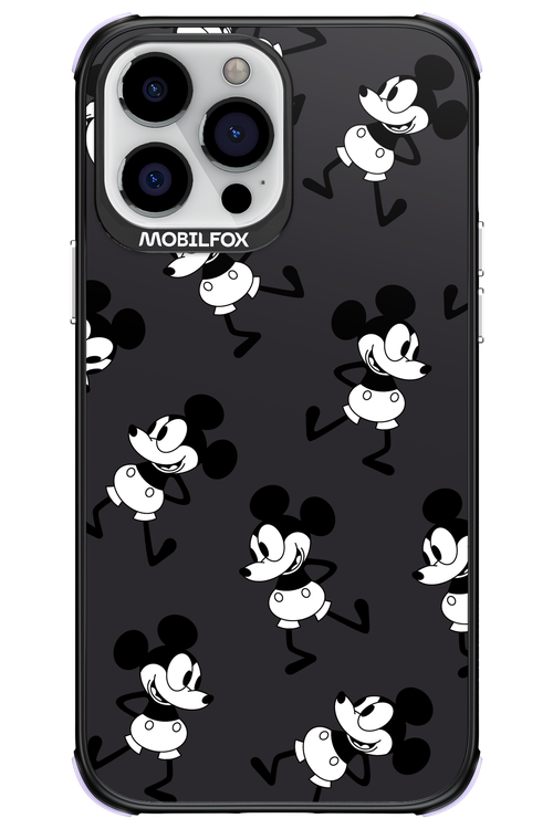 Iconic Mouse (antracite pattern) - Apple iPhone 13 Pro Max