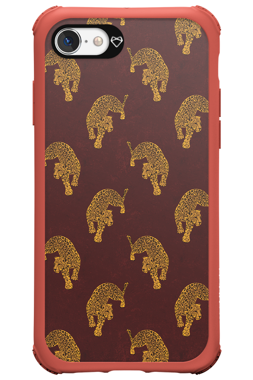 Burgundy Leopard Pattern - Apple iPhone 7