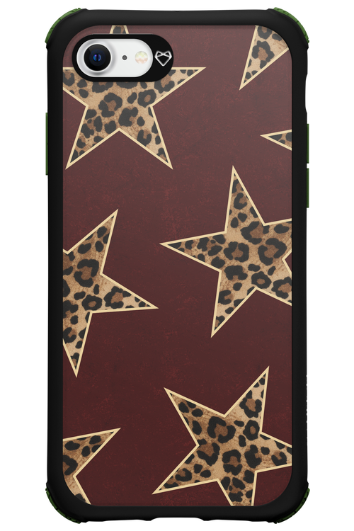 Wild Stars Burgundy - Apple iPhone 8