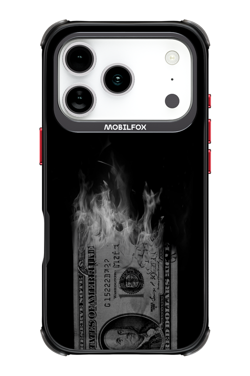 Money Burn B&W - Apple iPhone 17 Pro