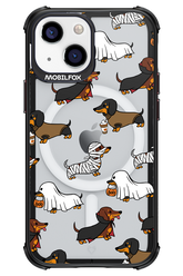 Scary Dachshund (Transparent) - Apple iPhone 13 Mini