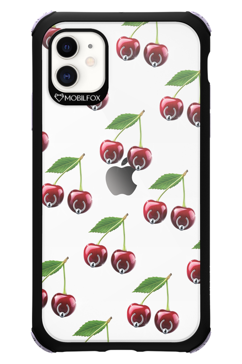 Spicy Cherries Transparent - Apple iPhone 11