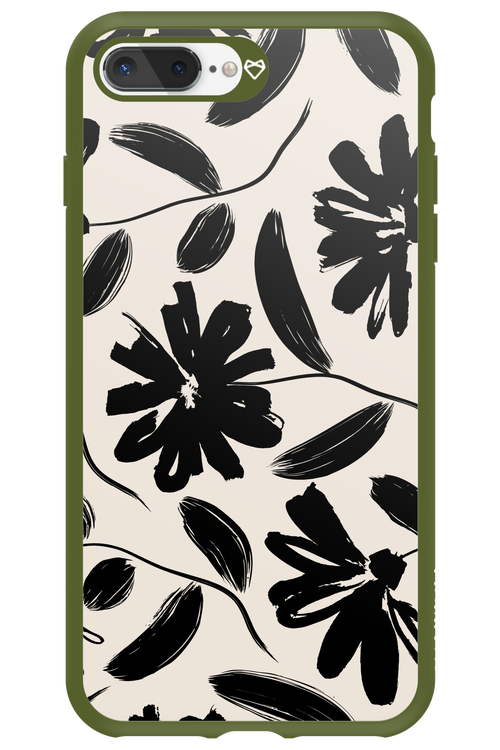 Monochrome Flowerss 2.0 - Apple iPhone 7 Plus