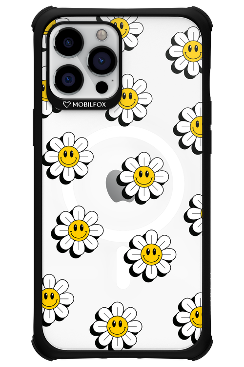 Smiley Flowers Transparent - Apple iPhone 12 Pro Max